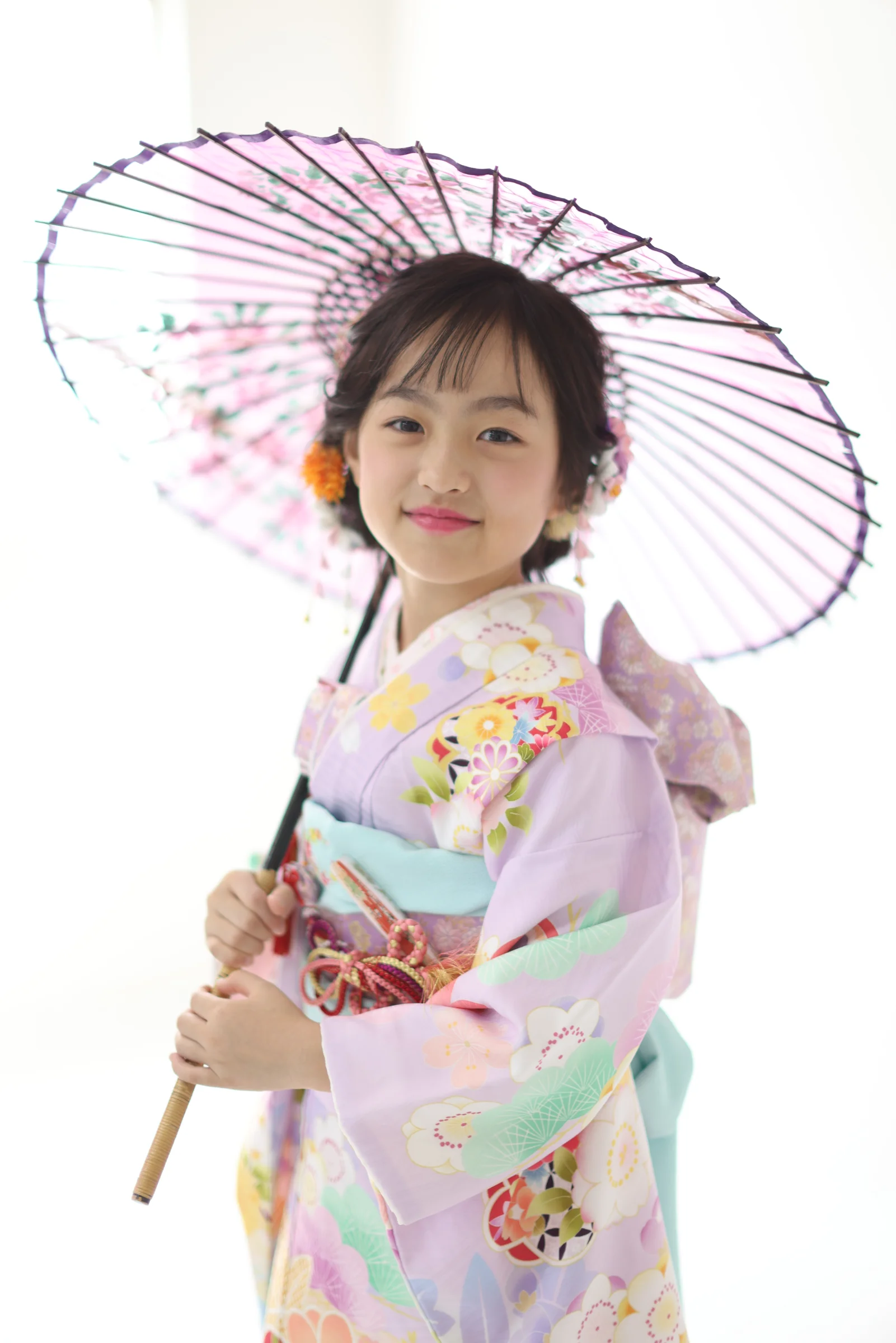 Natürliches Kinderporträt beim Shichi-Go-San Datenpaket in Osaka